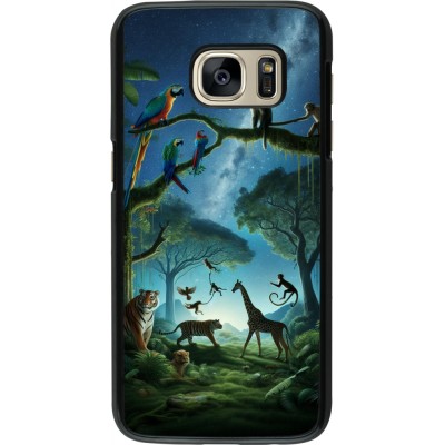 Samsung Galaxy S7 Case Hülle - Paradies der exotischen Tiere