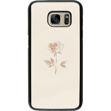 Samsung Galaxy S7 Case Hülle - Rosa Sand Minimalistisch
