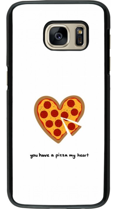 Samsung Galaxy S7 Case Hülle - Saint Valentines Day 26 You have my pizza heart