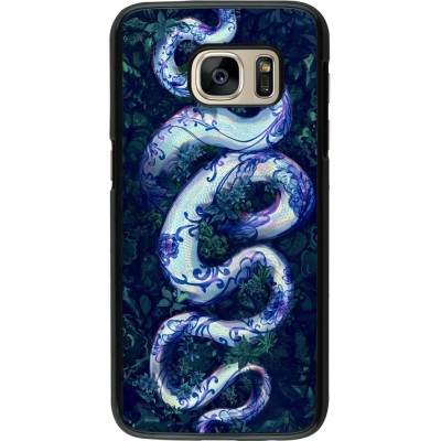 Samsung Galaxy S7 Case Hülle - Snake Blue Anaconda