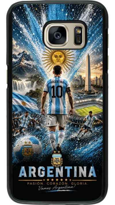 Samsung Galaxy S7 Case Hülle - Fussball Argentinien splash 2026