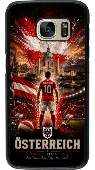 Samsung Galaxy S7 Case Hülle - Fussball Österreich splash 2026