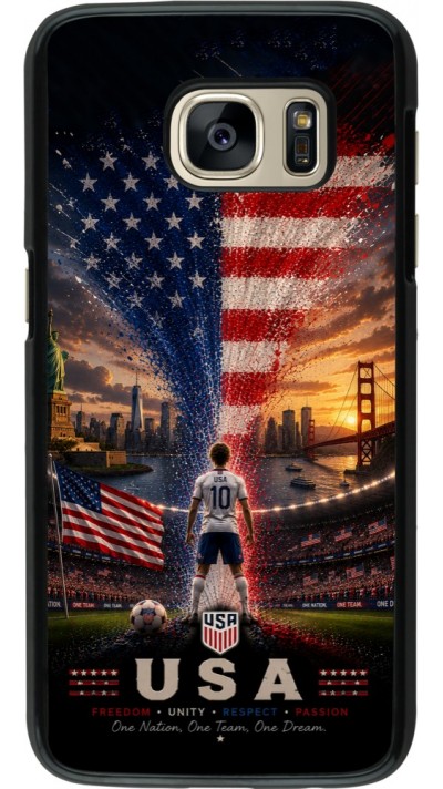 Samsung Galaxy S7 Case Hülle - Fussball Vereinigten Staaten splash 2026