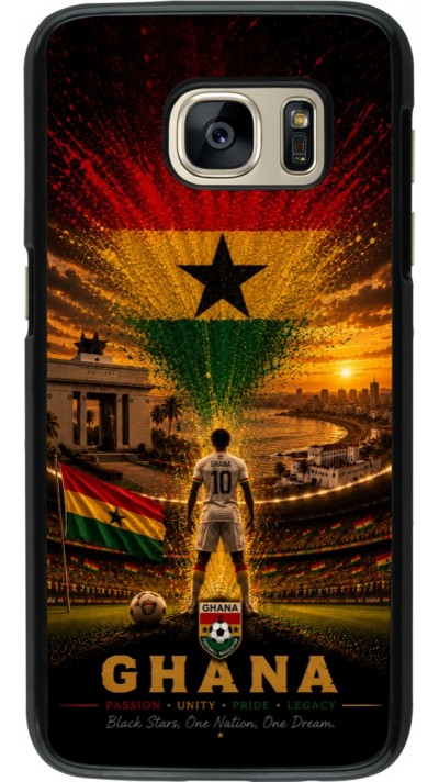 Samsung Galaxy S7 Case Hülle - Fussball Ghana splash 2026