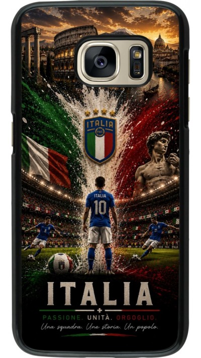 Samsung Galaxy S7 Case Hülle - Fussball Italien splash 2026