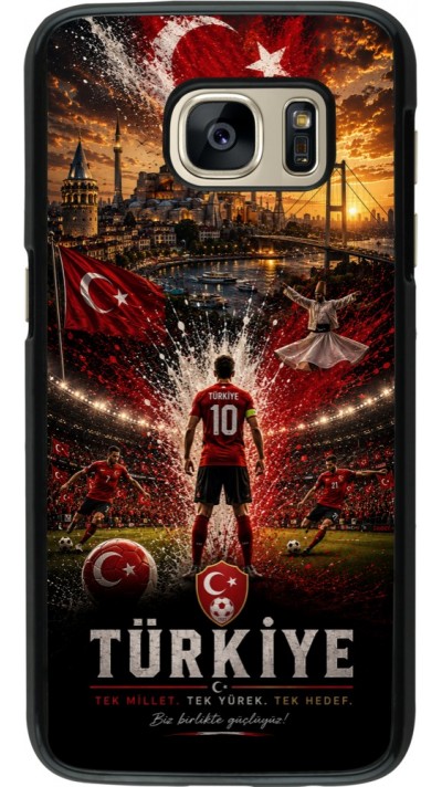 Samsung Galaxy S7 Case Hülle - Fussball Türkei splash 2026