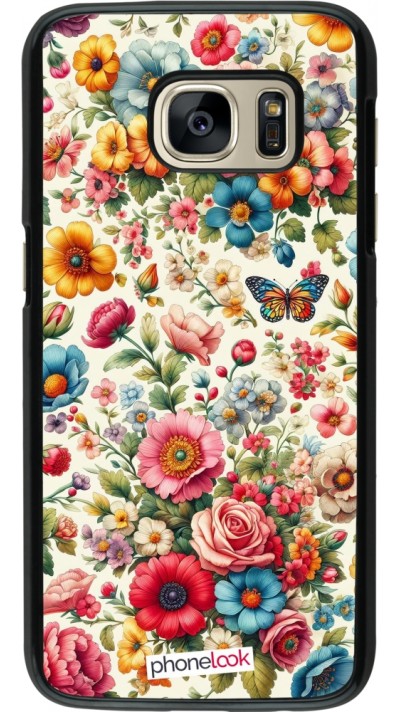 Samsung Galaxy S7 Case Hülle - Spring 25 fruehling bluetend