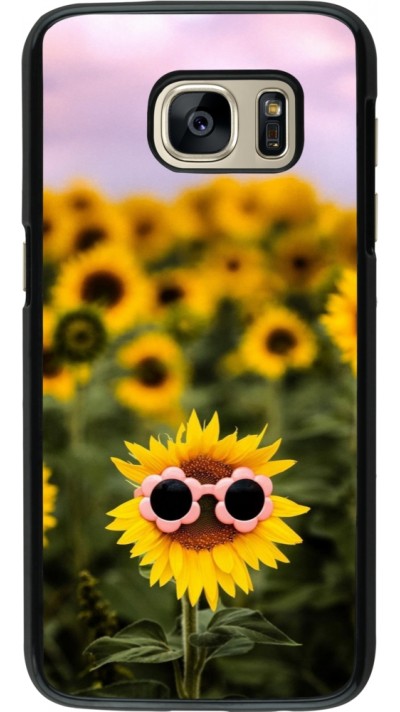 Samsung Galaxy S7 Case Hülle - Sunflower with glasses Spring 2026