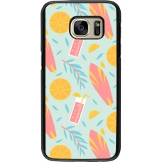 Samsung Galaxy S7 Case Hülle - Summer 2025 Pattern citron