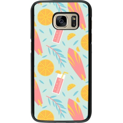 Samsung Galaxy S7 Case Hülle - Summer 2025 Pattern citron