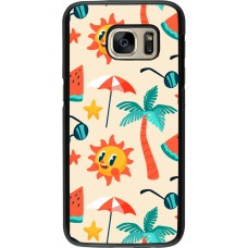 Samsung Galaxy S7 Case Hülle - Summer 2025 Pattern soleil