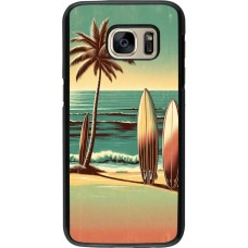 Samsung Galaxy S7 Case Hülle - Surf Paradise