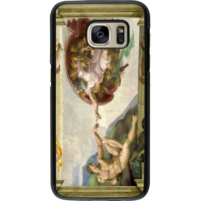 Samsung Galaxy S7 Case Hülle - Kunstbild - Die Erschaffung Adams - Michelangelo