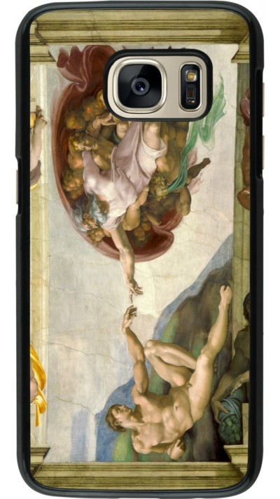 Samsung Galaxy S7 Case Hülle - Kunstbild - Die Erschaffung Adams - Michelangelo