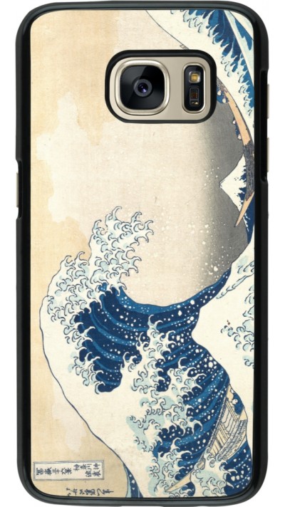 Samsung Galaxy S7 Case Hülle - Kunstbild - Die große Welle vor Kanagawa - Hokusai