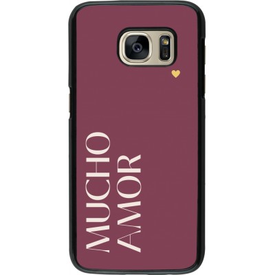 Samsung Galaxy S7 Case Hülle - Valentine 2024 mucho amor rosado