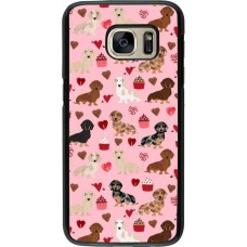 Samsung Galaxy S7 Case Hülle - Valentine 2024 puppy love