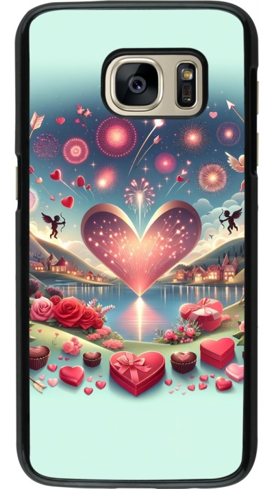 Samsung Galaxy S7 Case Hülle - Valentin 2025 Schick