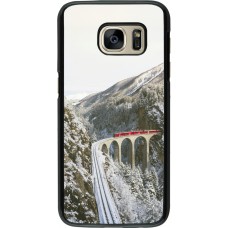 Samsung Galaxy S7 Case Hülle - Winter 25 Winter polar express