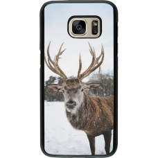 Samsung Galaxy S7 Case Hülle - Winter 25 Winter reindeer