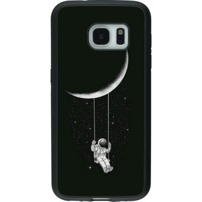 Hülle Samsung Galaxy S7 - Silikon schwarz Astro balançoire