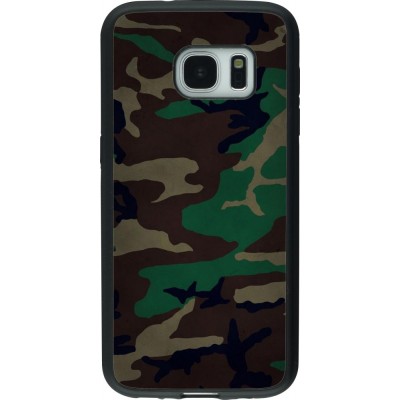 Hülle Samsung Galaxy S7 - Silikon schwarz Camouflage 3