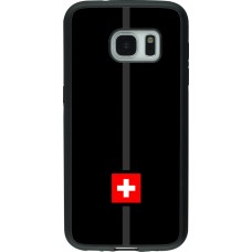 Samsung Galaxy S7 Case Hülle - Silikon schwarz Kanton CH schwarz