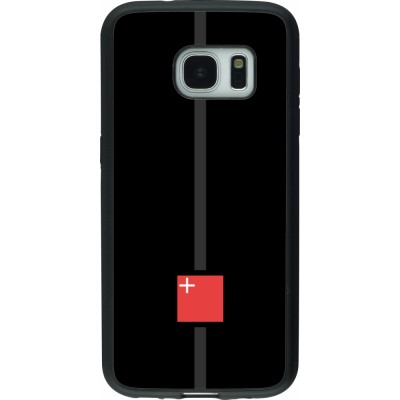 Samsung Galaxy S7 Case Hülle - Silikon schwarz Kanton SZ schwarz