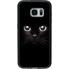 Hülle Samsung Galaxy S7 - Silikon schwarz Cat eyes