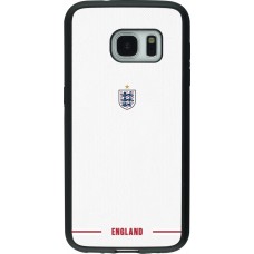 Samsung Galaxy S7 Case Hülle - Silikon schwarz England 2026 personalisierbares Fussballtrikot