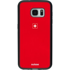Samsung Galaxy S7 Case Hülle - Silikon schwarz Schweiz 2026 personalisierbares Fussballtrikot