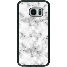 Hülle Samsung Galaxy S7 - Silikon schwarz Marble 01