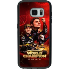 Samsung Galaxy S7 Case Hülle - Silikon schwarz Max Verstappen Champion 2023