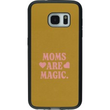Samsung Galaxy S7 Case Hülle - Silikon schwarz Mom 2026 Are Magic