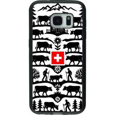 Samsung Galaxy S7 Case Hülle - Silikon schwarz Poya Schweiz 3