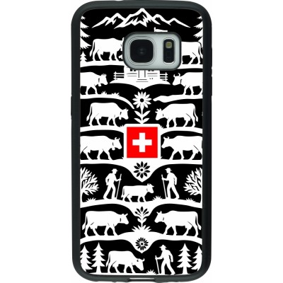 Samsung Galaxy S7 Case Hülle - Silikon schwarz Poya Schweiz 3 schwarz