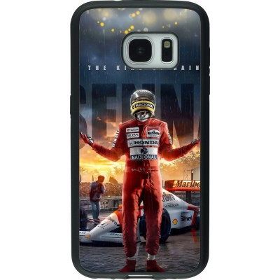 Samsung Galaxy S7 Case Hülle - Silikon schwarz Senna The King of Rain