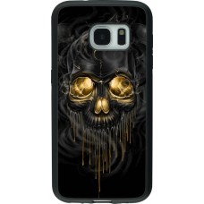 Hülle Samsung Galaxy S7 - Silikon schwarz Skull 02