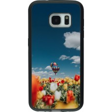 Samsung Galaxy S7 Case Hülle - Silikon schwarz Hot air balloon Spring 2026