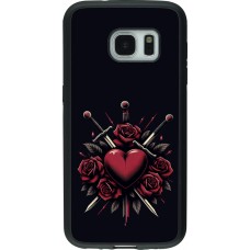 Samsung Galaxy S7 Case Hülle - Silikon schwarz Valentine 2024 gothic love