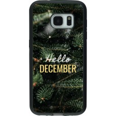 Samsung Galaxy S7 Case Hülle - Silikon schwarz Winter 25 Winter hello december