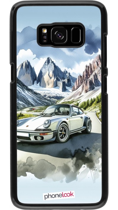 Samsung Galaxy S8 Case Hülle - Porsche 911 Berg Aquarell