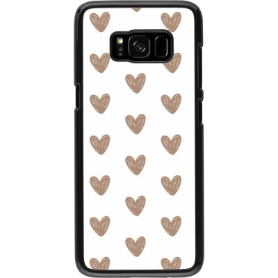 Samsung Galaxy S8 Case Hülle - Autumn 2024 brown hearts