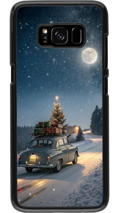 Samsung Galaxy S8 Case Hülle - Christmas 25 Car with Tree Xmas