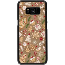 Samsung Galaxy S8 Case Hülle - Christmas 25 Pattern Ginger Cookie