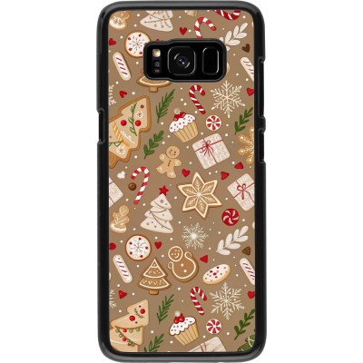 Samsung Galaxy S8 Case Hülle - Christmas 25 Pattern Ginger Cookie