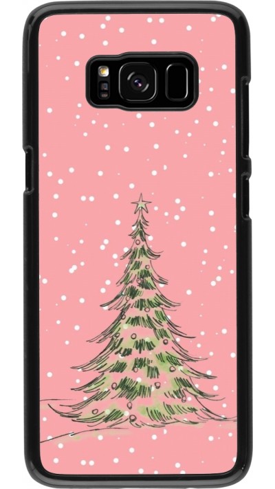 Samsung Galaxy S8 Case Hülle - Christmas 25 Pink Tree