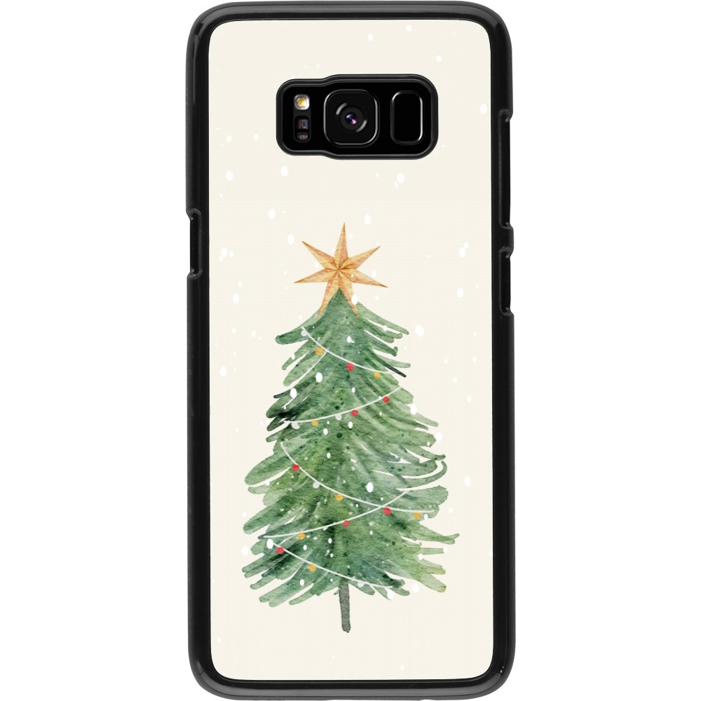Samsung Galaxy S8 Case Hülle - Christmas 25 Sketch Tree