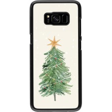Samsung Galaxy S8 Case Hülle - Christmas 25 Sketch Tree