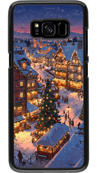 Samsung Galaxy S8 Case Hülle - Christmas 25 Xmas Village